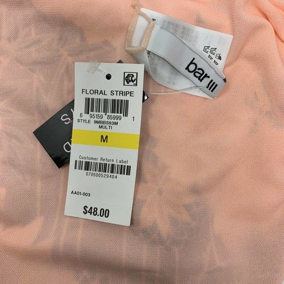 Bar iii Floral Reversible Bikini Bottom Medium New - Picture 4 of 4